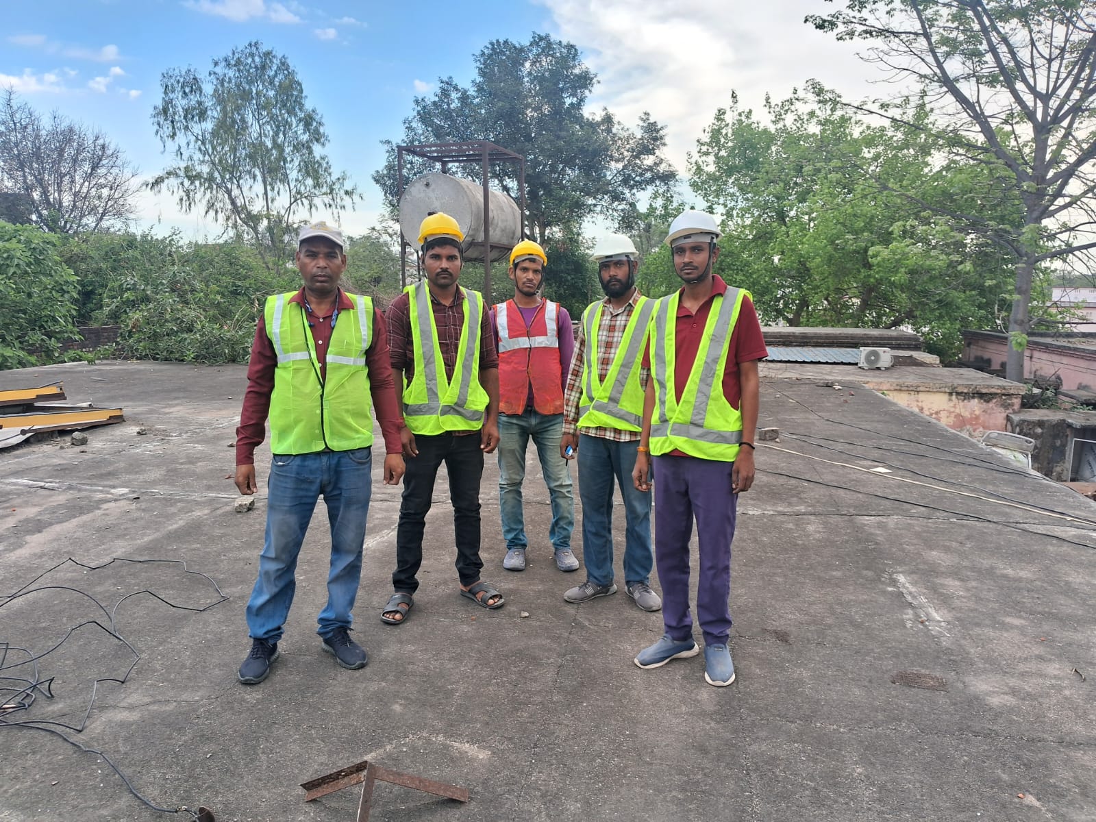 Raelestia field team with safety gear
